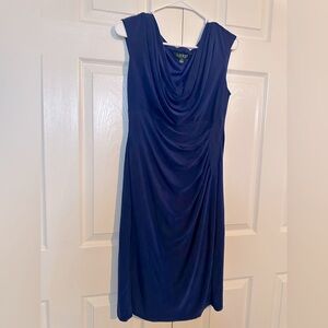 Ralph Lauren Draped Midi Dress